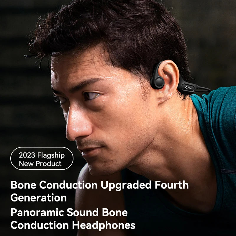 Picun T1 Bone Conduction Headphones Bluetooth 5.3 Open Ear Headphones Mic Premium Loud Sound 8Hrs Playtime Bluetooth Headse