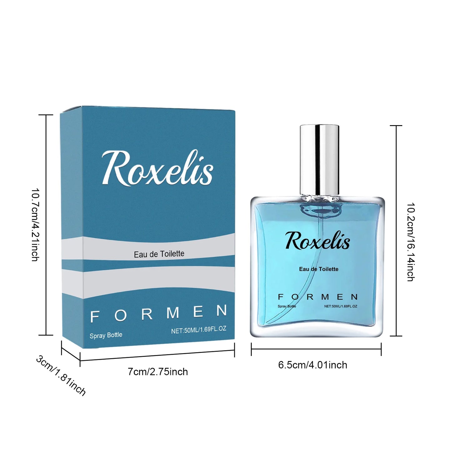 Roxelis 50ml Men Pheromone Perfume Spray Long Lasting Light Fragrance Flirt Seduction Aroma Elegant Release Charm Dating Perfume