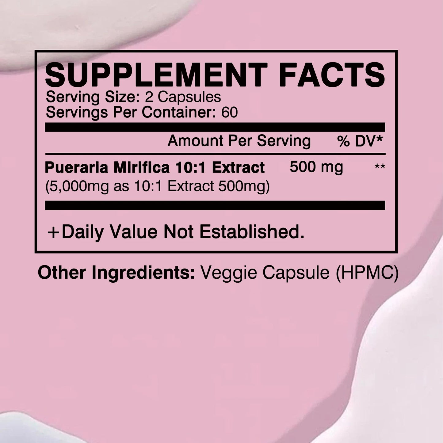 PUERARIA MIRIFICA Supplement - Support Bigger, Rounder, Firmer Breasts - 120 Capsules