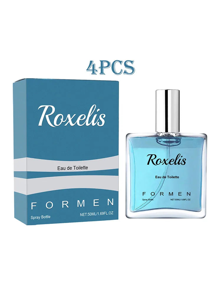 Roxelis 50ml Men Pheromone Perfume Spray Long Lasting Light Fragrance Flirt Seduction Aroma Elegant Release Charm Dating Perfume