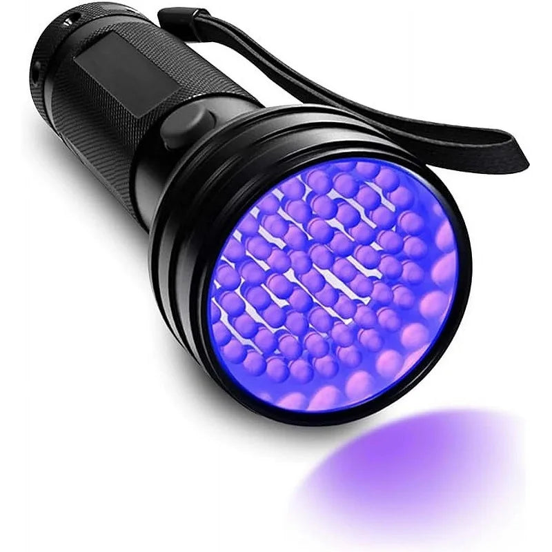 1pc UV Flashlight 51 LED Black Light Lightweight Flashlight for Body Painting Scorpions FinderDog Cat Pet Urine