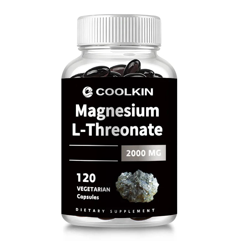 Magnesium L-Threonate - Boosts Brain Health, Memory & Focus, Sleep & Recovery, Reduces Fatigue - 120 Capsules