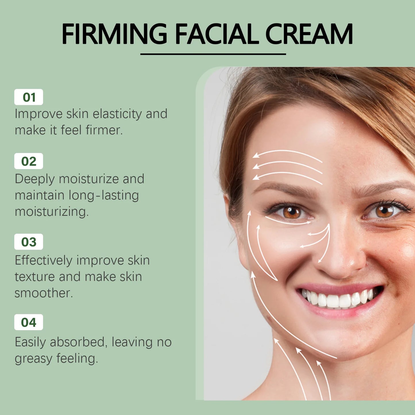 Hoygi 100g Firming Face Cream Fade Fine Line Repair Dry Lightening Wrinkles Tightening Moisturizer Brighten Lifting Facial Cream