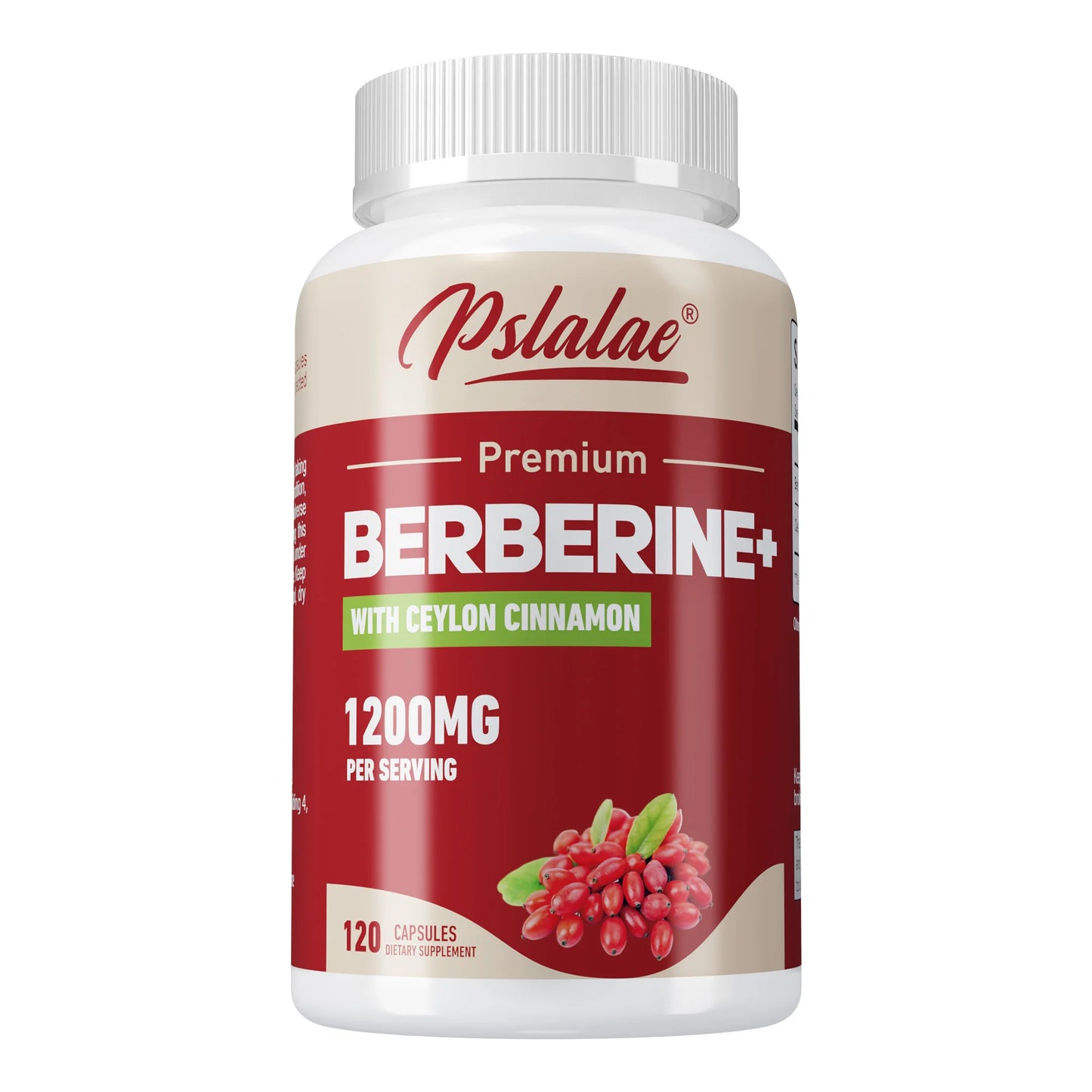 Berberine with Ceylon Cinnamon - Supports Glucose Metabolism, Balances Blood Sugar, Cardiovascular Health - 120 Capsules