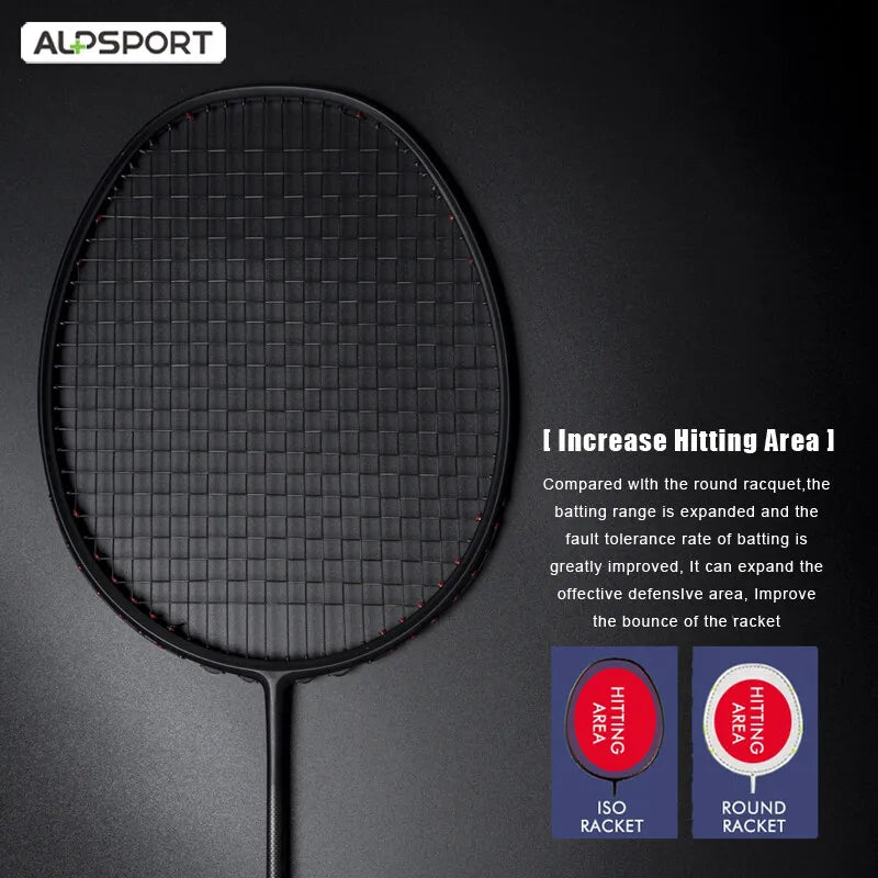 Alpsport XHP 2PCS Max 30LBS 6U 75g 100% legal original badminton racket Ultra-light full carbon fiber Badminton racket andbag