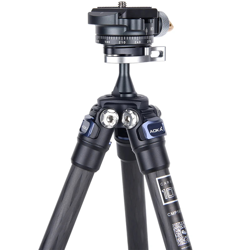 AOKA CMP163CL+BC16 Lightweight compact small carbon fiber tabletop mini tripod