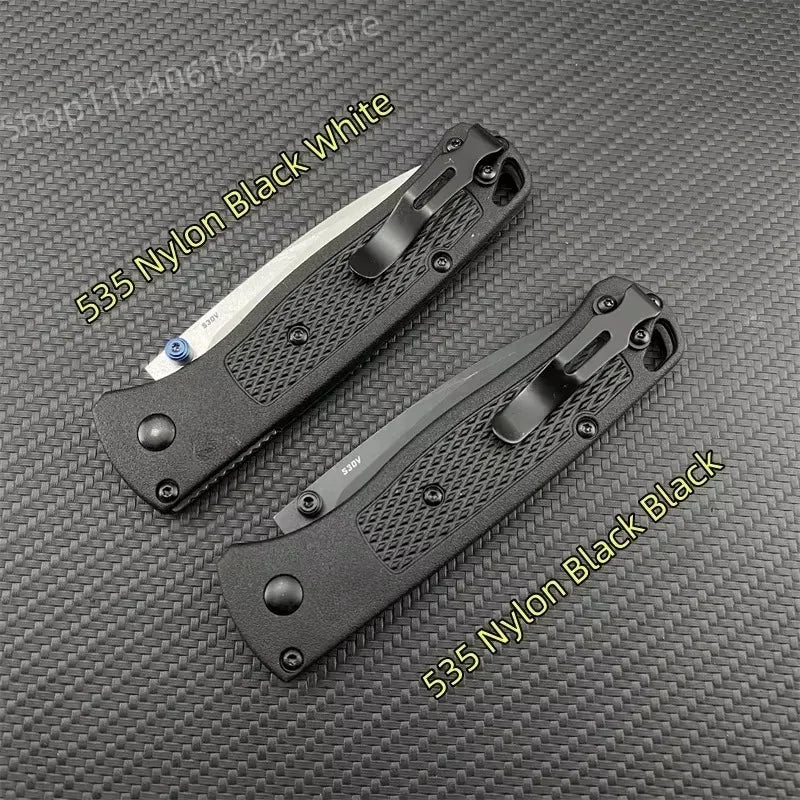 BM 535 Bugout Multi EDC Folding Knife Grivory Handle Drop Point Ultra Lightweight Outdoor Hunting Camping Fishing Pocket Tools