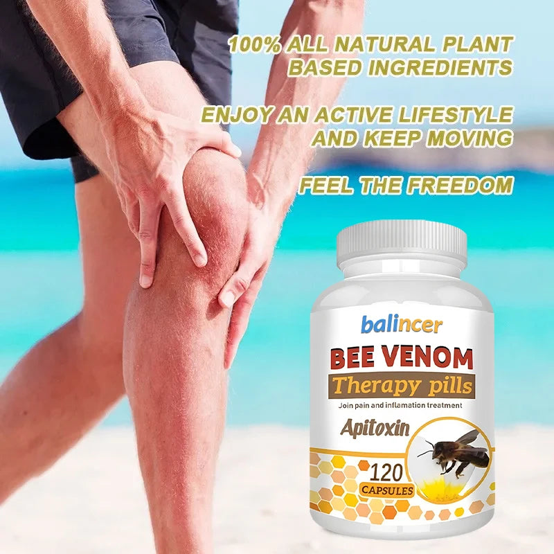 Natural Bee Venom Extract - Soothing and anti-inflammatory, enhancing joint mobility and flexibility, natural, safe, and non-GMO