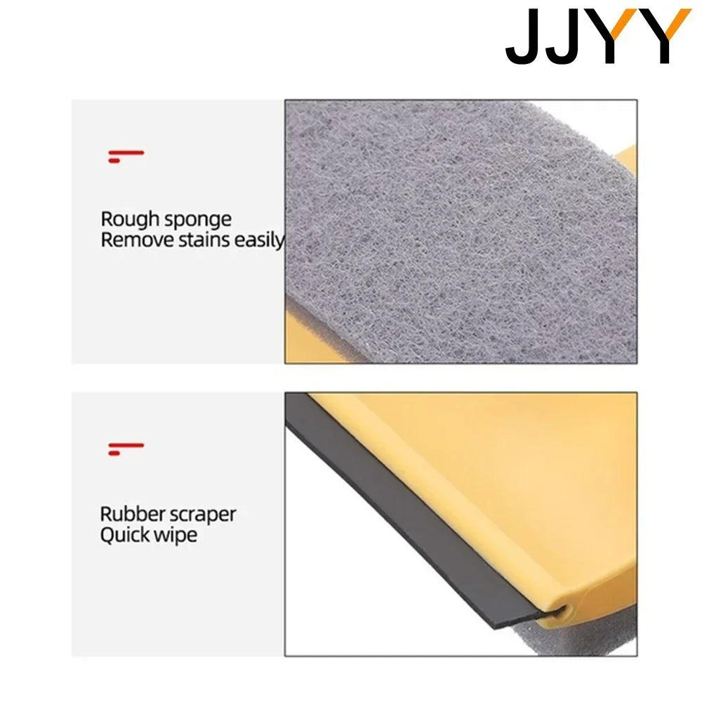 JJYY Double Sided Household Window Cleaner Tile Bathroom Cleaning Brush Window Scraper Cleaning Mirror Tool