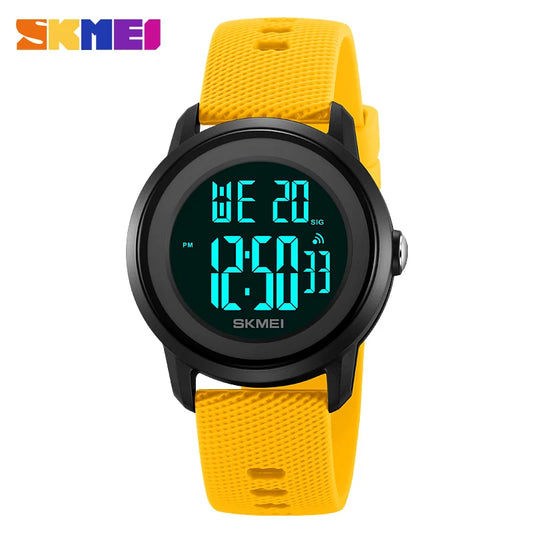 SKMEI 2218 Fashion Digital Watches for Women Men Waterproof Sports LED Display Mens Womens Wristwatches Alarm Reloj De Mujer