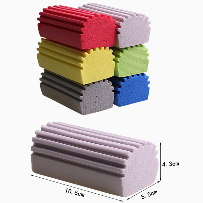 1/3/5PCS Multifunctional PVA Cleaning Sponges Clean Duster For Cleaning Blinds Glass Vents Railings Mirrors Window Damp Sponge