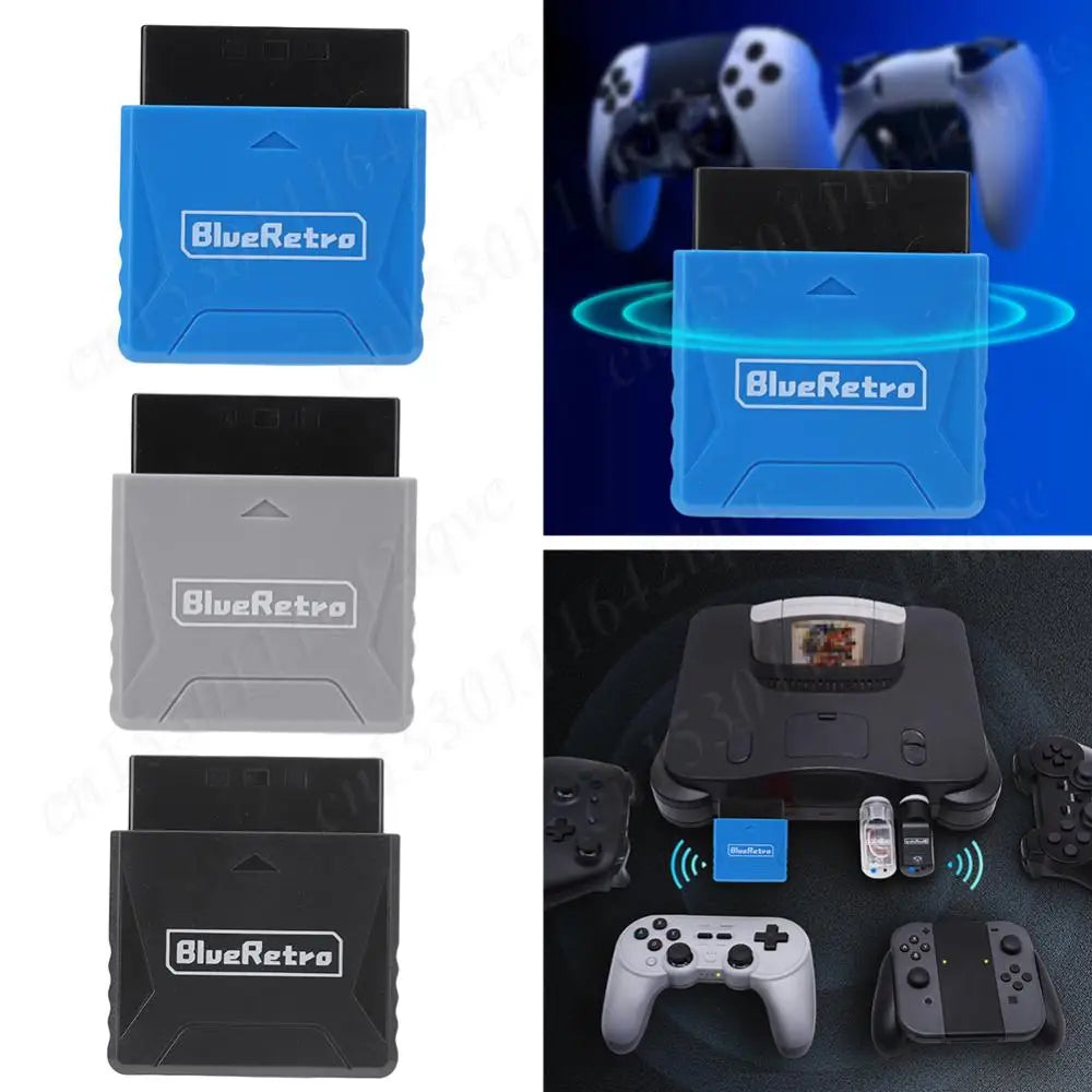 Wireless Controller Converter for PS2/PS1 Game Console Gamepad Adapter Converter for 8bitdo PS4 PS5 Xbox One S Wii Switch