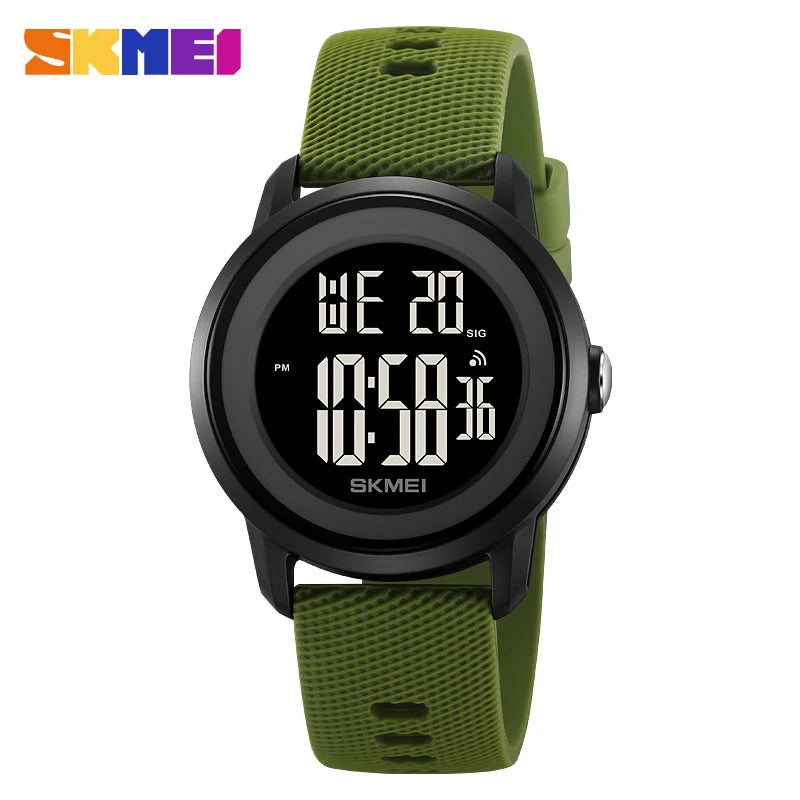 SKMEI 2218 Fashion Digital Watches for Women Men Waterproof Sports LED Display Mens Womens Wristwatches Alarm Reloj De Mujer