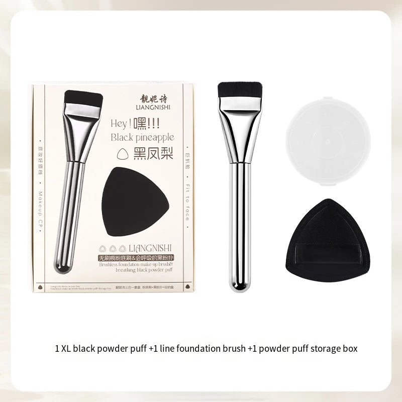 3pcs Ultra-Thin Makeup Puff Brush Foundation Blender Sponge Set Ultra-thin Head Traceless Flat Concealer Cream Makeup Brushes