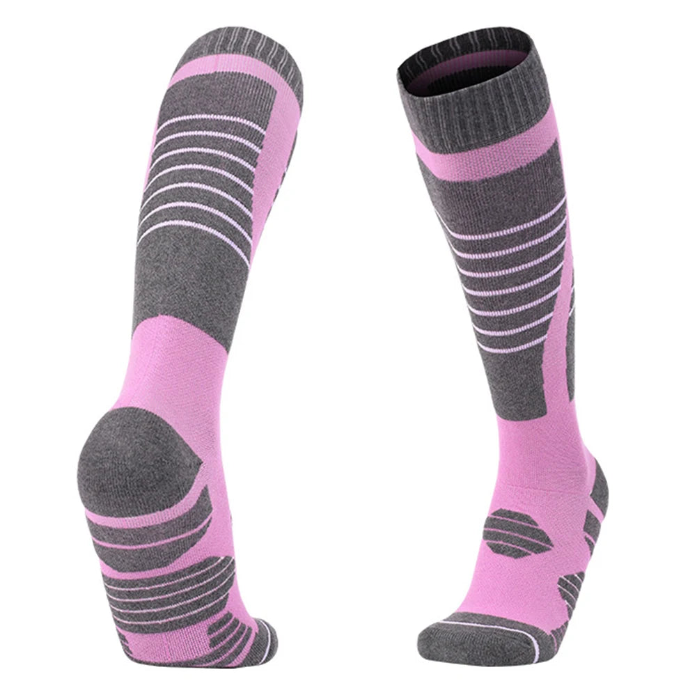 Hiking Socks Cycling Soccer Snowboard Socks Winter Warm Thickening Ski Stockings for Women Outdoor Skiing Cycling Running Hiking