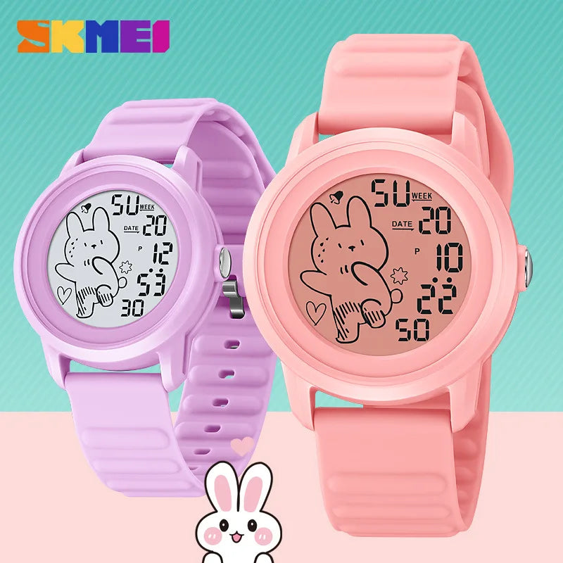 Skmei New Children's Watch Student's Electronic Watch Waterproof Luminous Multi-Function Sports Outdoor Electronic Watch