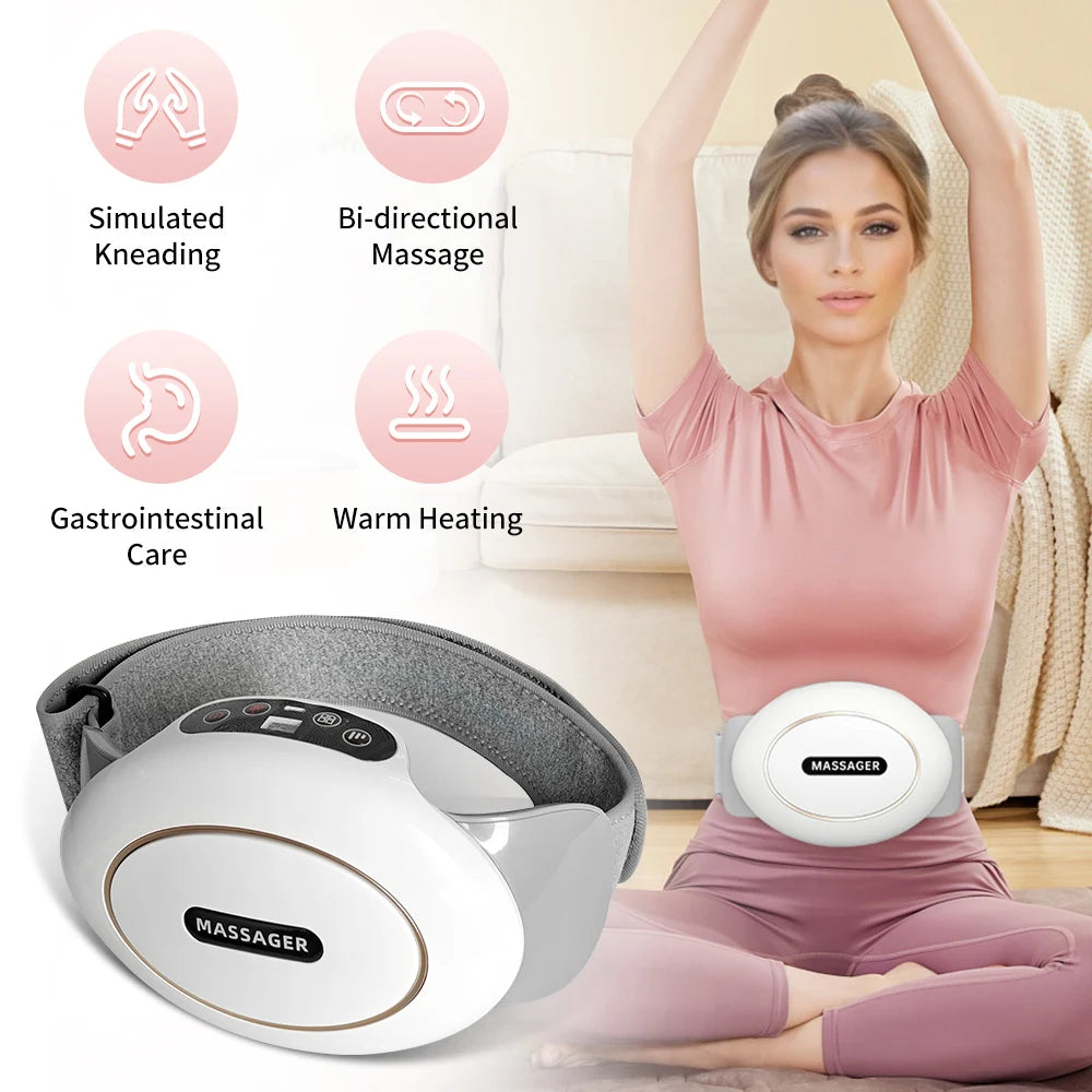 HOMEMASSA Abdominal Massager Electric Stomach Massager for Flattening Belly Multiple-use for Waist Abdomen Back Neck Leg 3 Modes