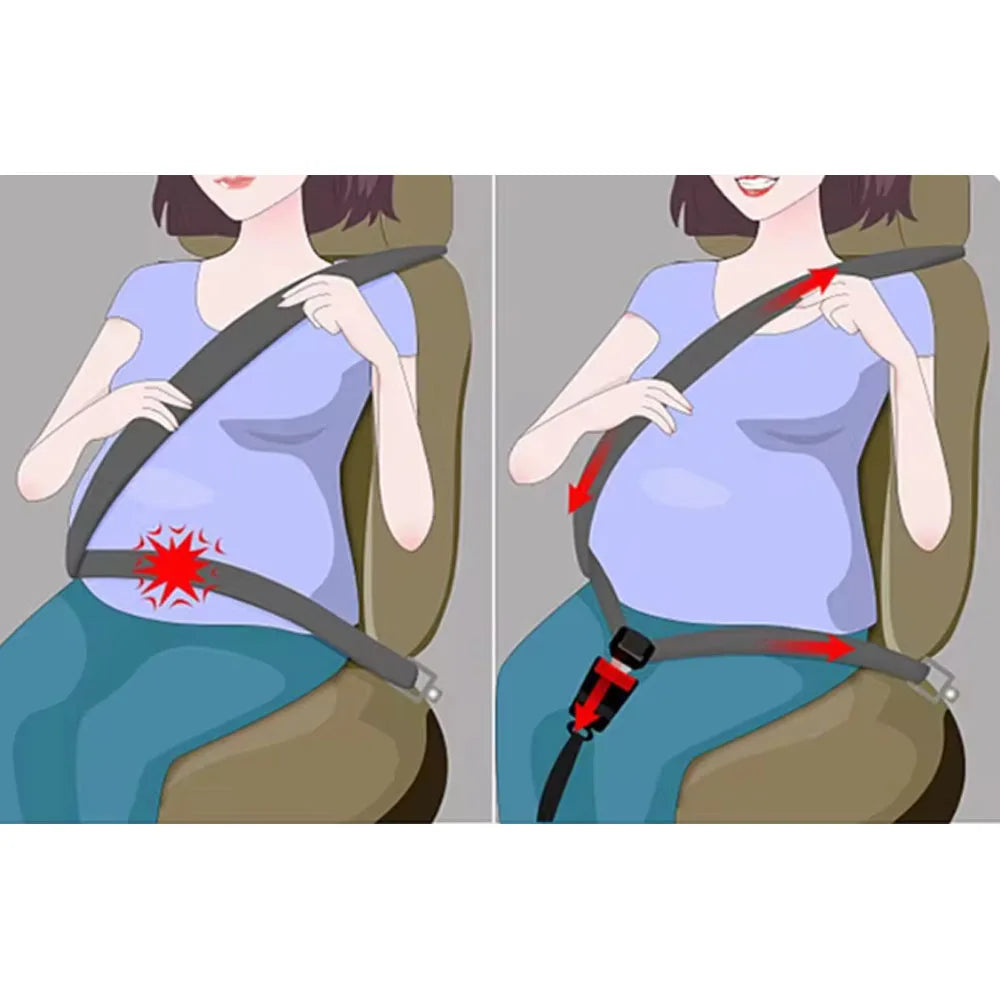 For Maternity Safe Belt Pregnant Car Accessories Adjuster Car Seat Belt Universal Pregnant Moms Belly Woman Driving Seat Belt