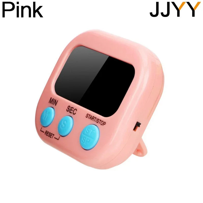 JJYY Kitchen Digital LCD Display Timer Loud Alarm Clock Cooking Baking Student Practice Homework Timer Electronic Timer