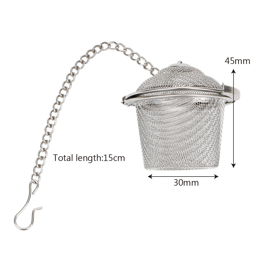 HILIFE Tea Spice Strainer Teakettle Locking Tea Filter Seasoning Ball Mesh Herbal Ball Reusable Stainless Steel