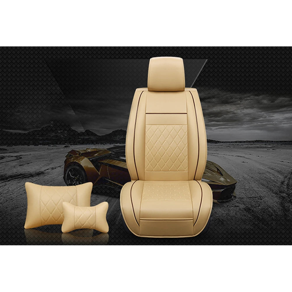 Universal All Car Leather Support Pad Car Seat Covers Cushion Accessories