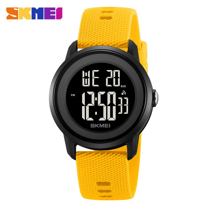 SKMEI 2218 Fashion Digital Watches for Women Men Waterproof Sports LED Display Mens Womens Wristwatches Alarm Reloj De Mujer