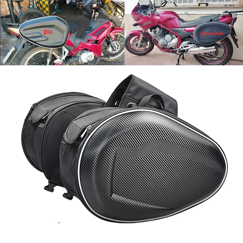 Universal Motorcycle Waterproof Racing Moto Helmet Travel Bags Suitcase Saddlebags For BMW KAWASAKI YAMAHA Honda Bag + Raincoat