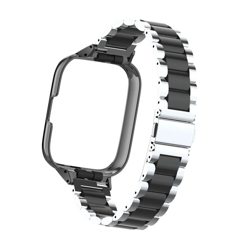 For Redmi Watch 3 Active Metal bracelet for Redmi Watch 3 Lite Band Cover Strap Xiaomi Watch 3 Magnetic loop+Case