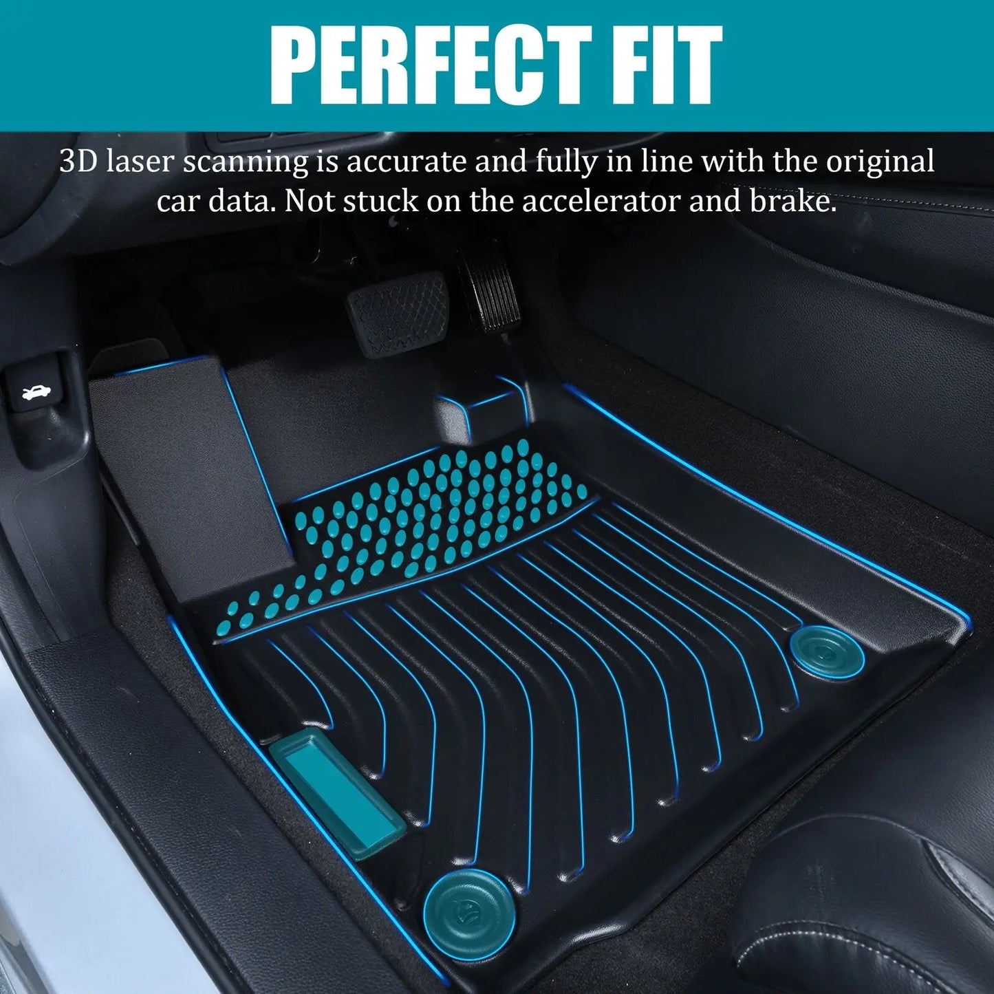 TPE Car Floor Liners All Weather Floor Mats for Volkswagen Tiguan 2018-2023