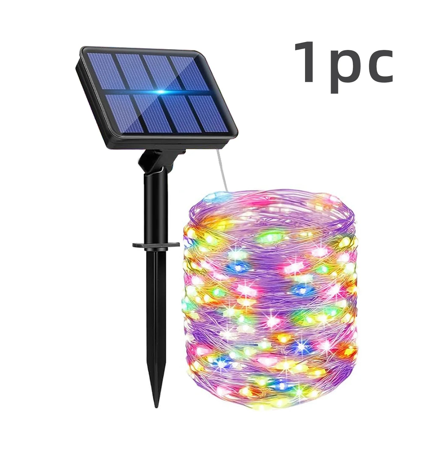 IRILUCN LED Solar Fairy Lights with 8 Modes, Waterproof Solar Lights for Outside Patio Yard Tree Wedding Christmas