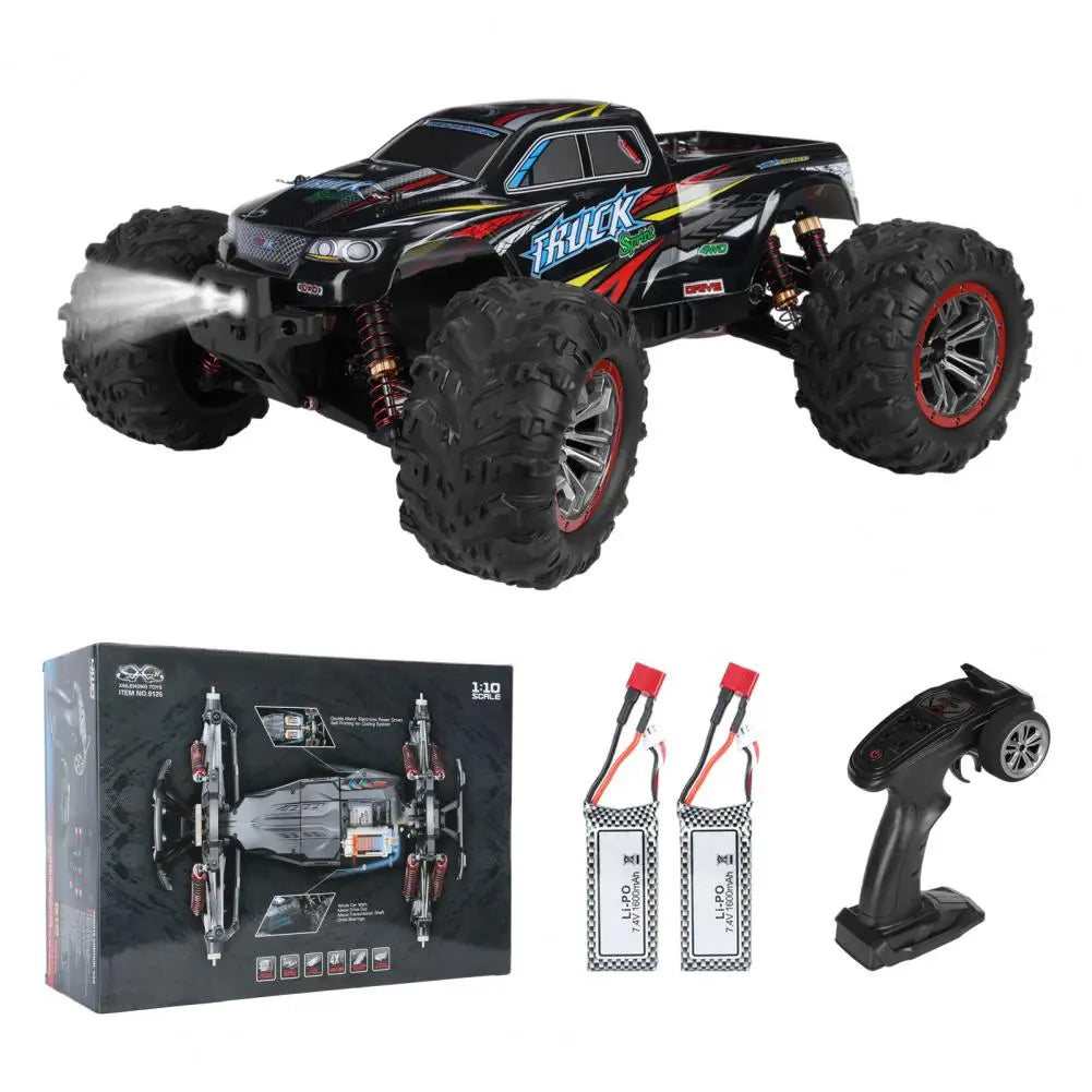 1:10 Scale Fast Brushless Motor RC Car, IPX5 Waterproof RC Truck with Max Speed 50KMH, Big Wheels, 2.4G High Speed Off-road Remo