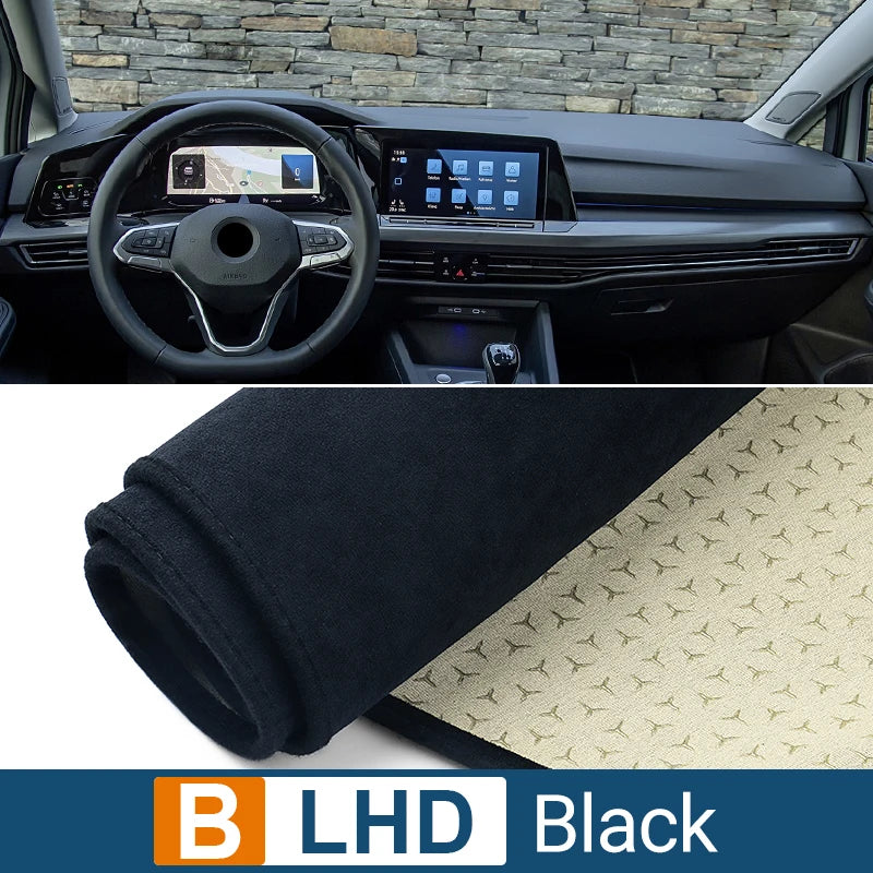 For Volkswagen VW Golf 8 MK8 2020 2021 2022 2023 Car Dashboard Cover Mat Instrument Carpets Anti-UV Non-Slip Pad Accessories