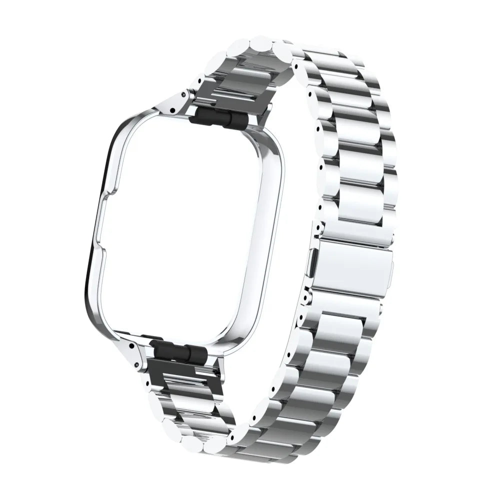 For Redmi Watch 3 Active Metal bracelet for Redmi Watch 3 Lite Band Cover Strap Xiaomi Watch 3 Magnetic loop+Case