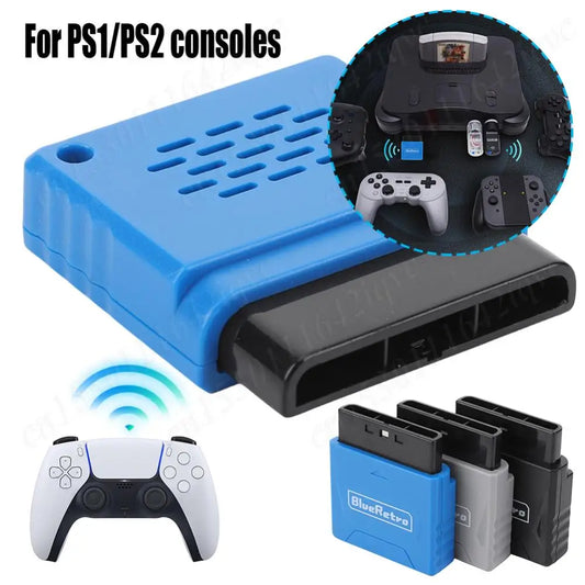 Wireless Controller Converter for PS2/PS1 Game Console Gamepad Adapter Converter for 8bitdo PS4 PS5 Xbox One S Wii Switch