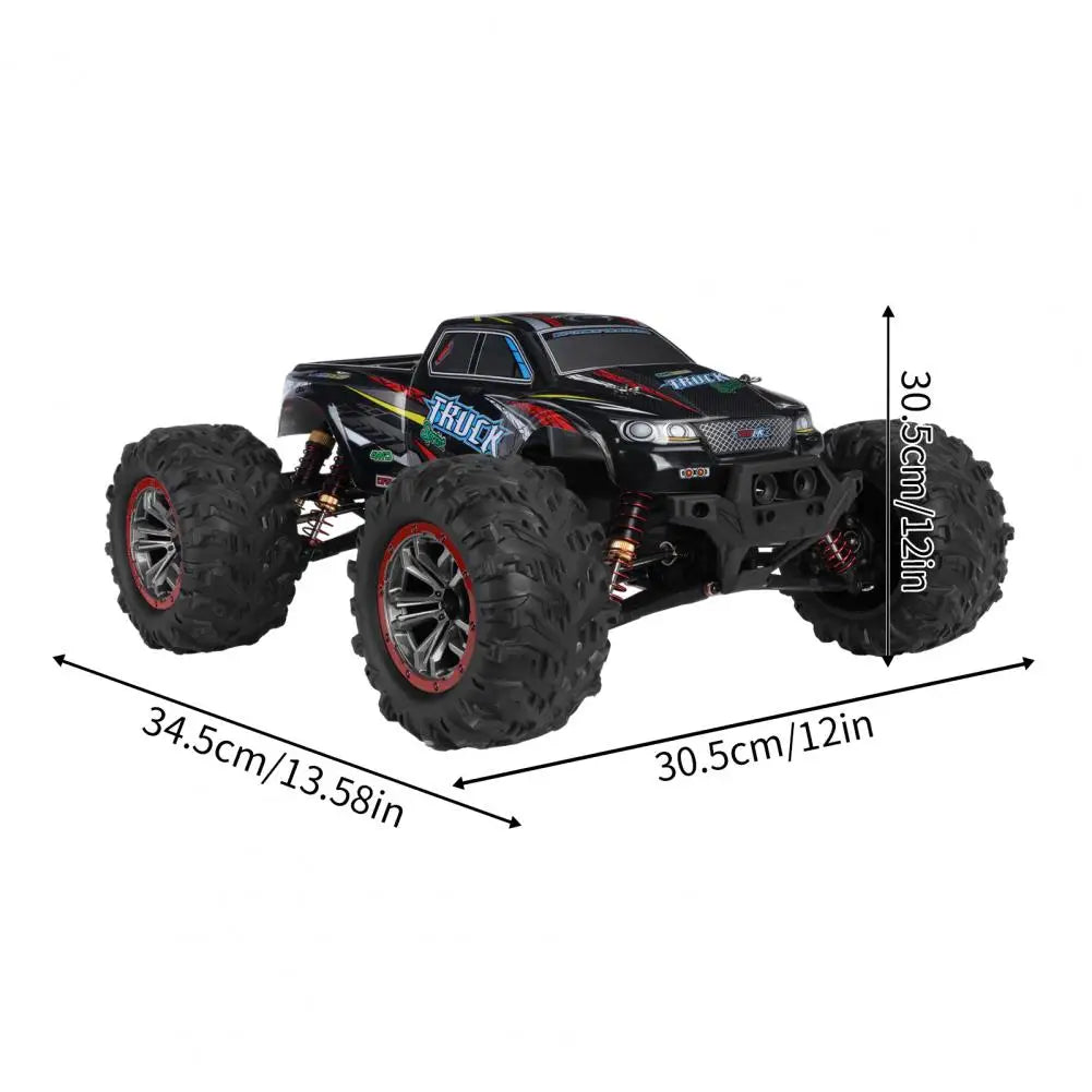 1:10 Scale Fast Brushless Motor RC Car, IPX5 Waterproof RC Truck with Max Speed 50KMH, Big Wheels, 2.4G High Speed Off-road Remo