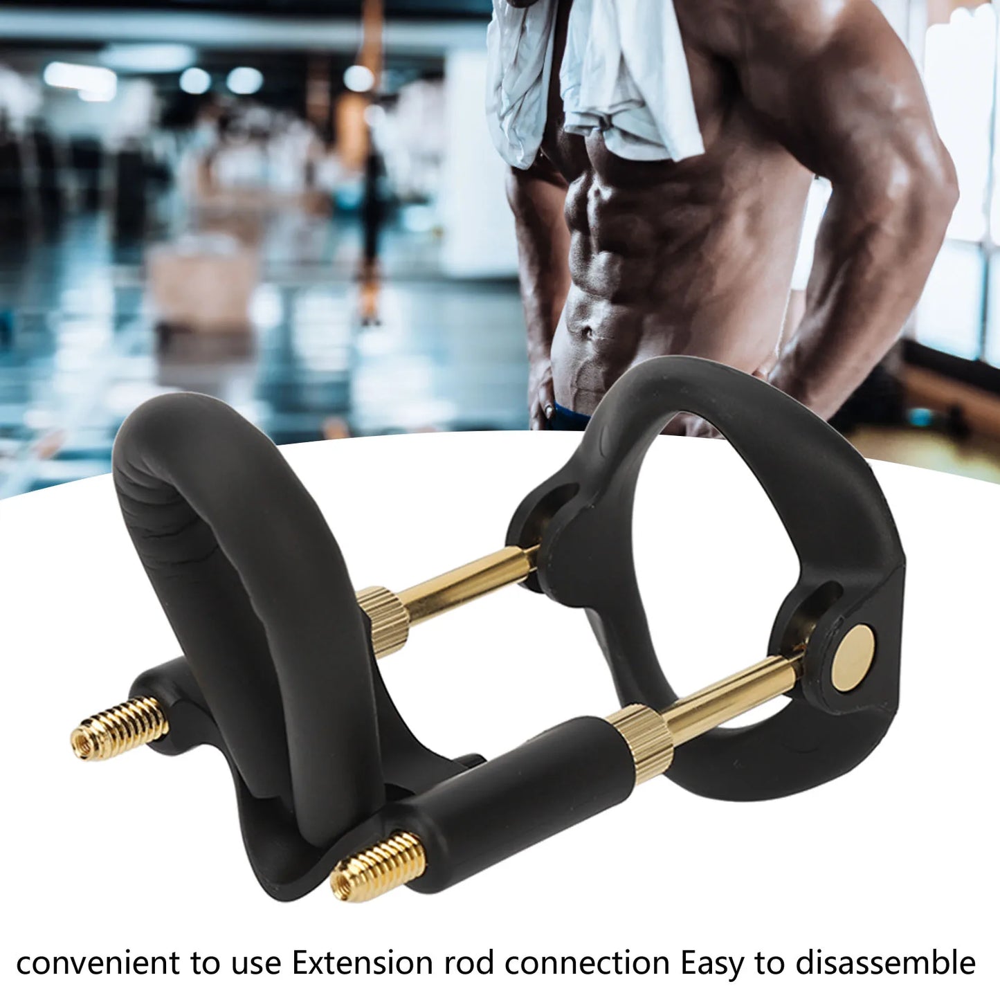 Massage Male Bracket Kit Stretching Effective Adjustable Men  Support Stretcher Black Gold Male Support Stretcher