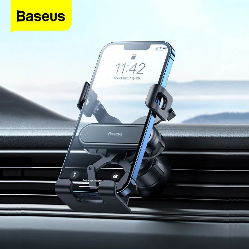 Baseus Gravity Car Phone Holder Air Outlet Mobile Phone Holder Stand Car Mount Support For iPhone 13 14 Pro Max Sumsung Xiaomi