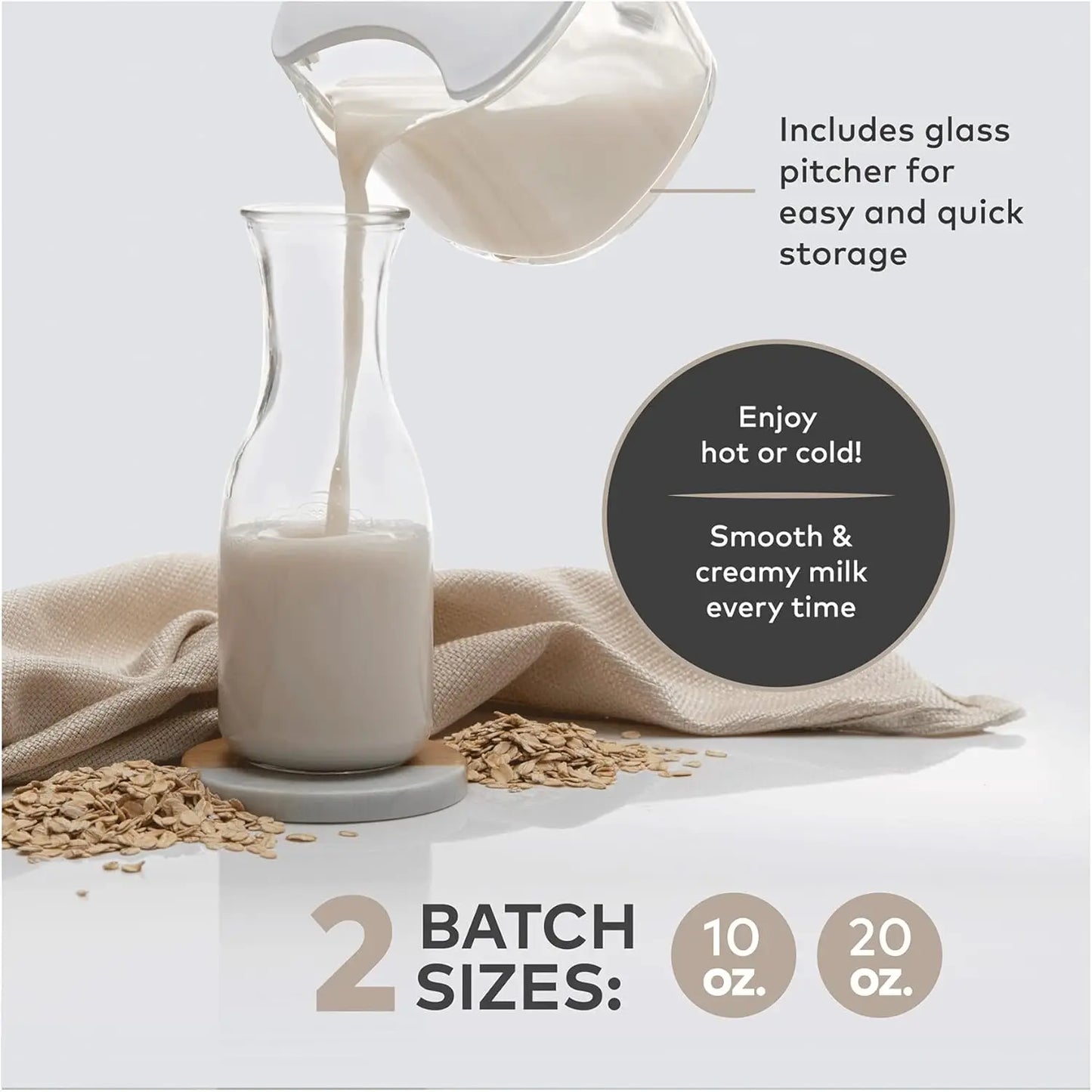 Non-Dairy Milk Maker with 6 Plant-Based Programs, Auto Clean