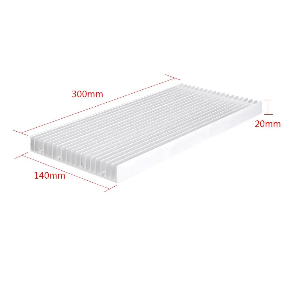 1PC Aluminum Heat Sink 300x140x20MM Cooling Solution for high Power LED Lights - Efficient Thermal Management