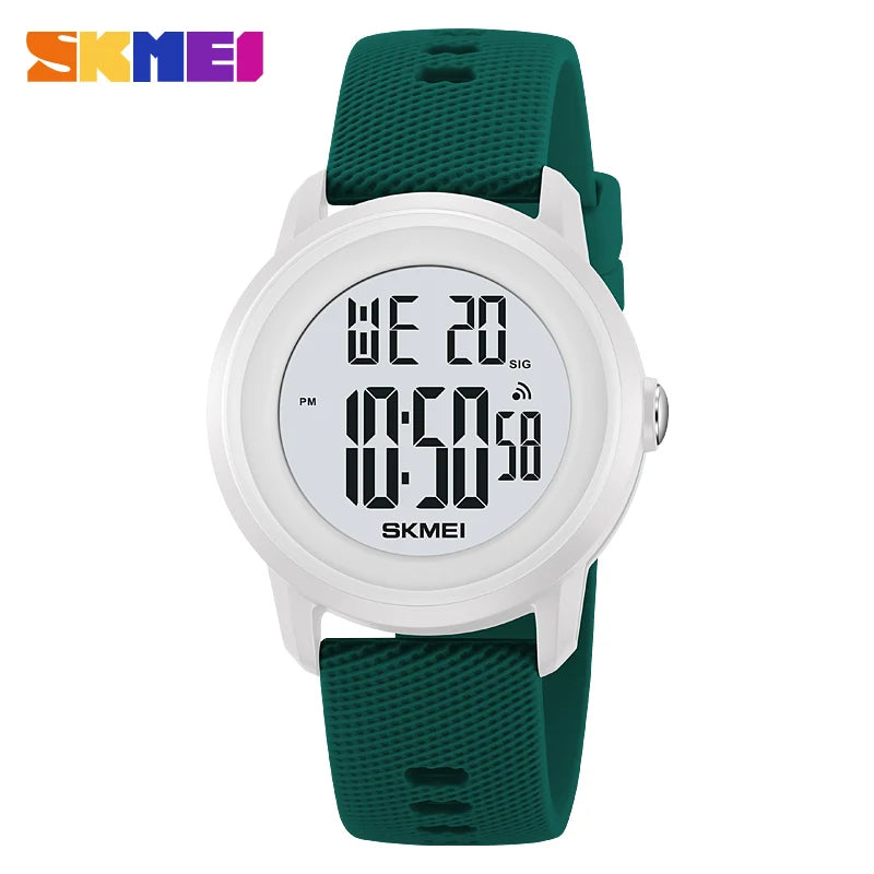 SKMEI 2218 Fashion Digital Watches for Women Men Waterproof Sports LED Display Mens Womens Wristwatches Alarm Reloj De Mujer