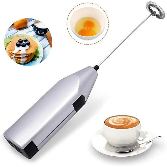 1-10PCS Electric Egg Beater Mixer Handheld Coffee Whisk Blenders Stainless Steel Frother Foamer Stirrer Kitchen Cooking Gadgets