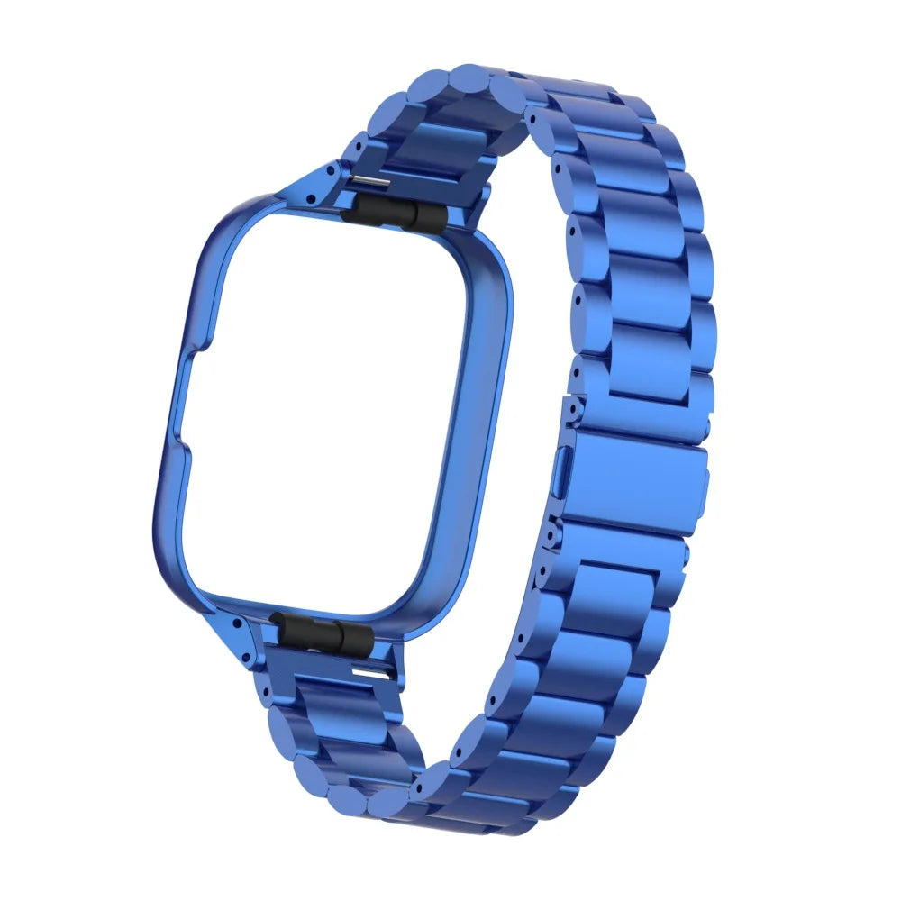 For Redmi Watch 3 Active Metal bracelet for Redmi Watch 3 Lite Band Cover Strap Xiaomi Watch 3 Magnetic loop+Case