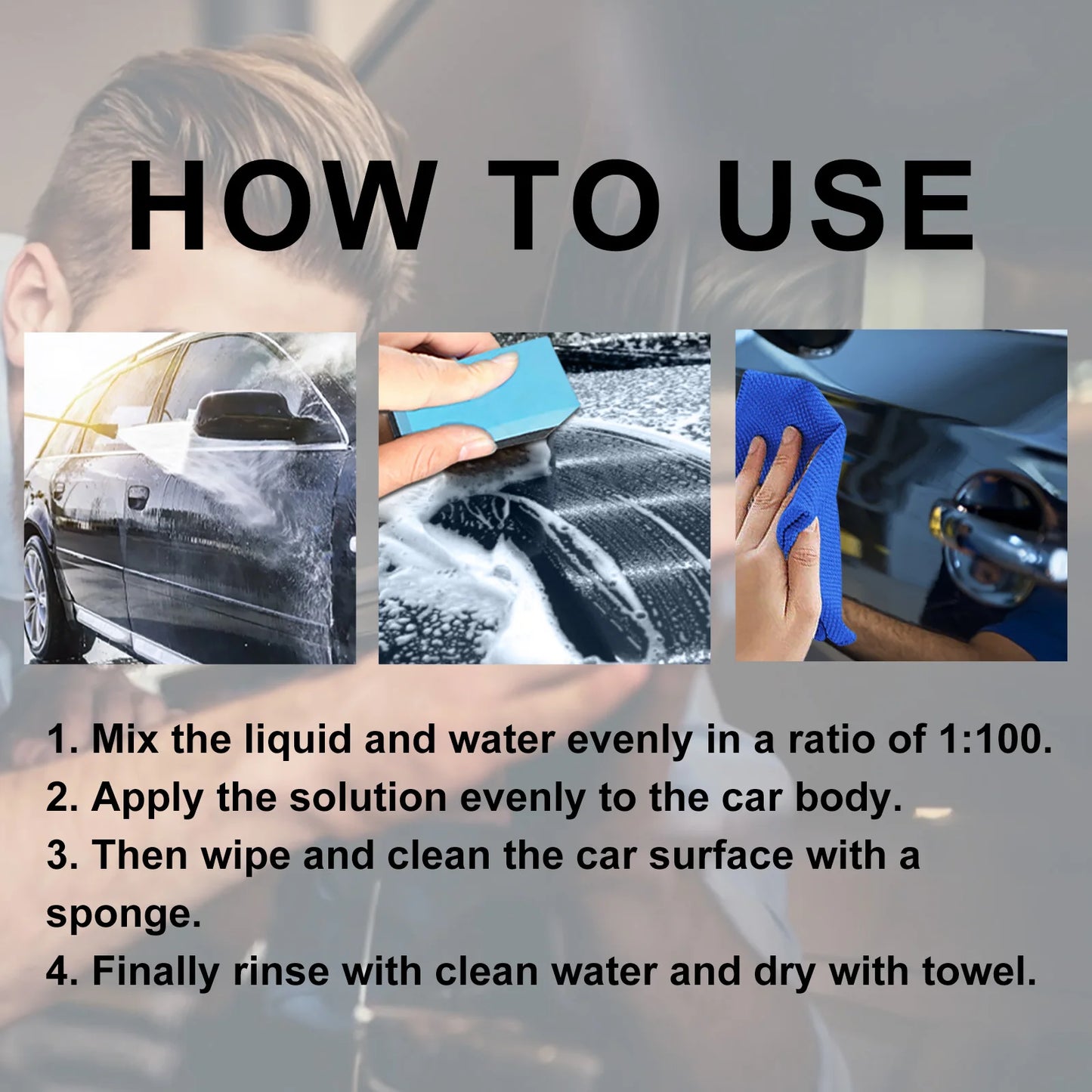 Foam Car Wash 100ml Car Cleaning Supplies Multifunctional Car Wash Foam Foaming Car Wash Soaps Exterior Care Products For Car