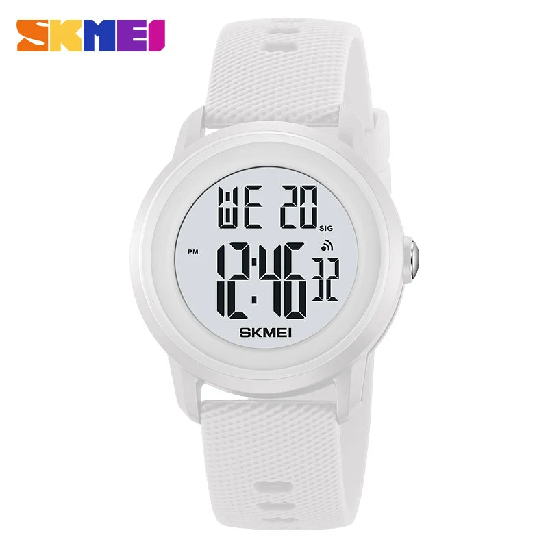 SKMEI 2218 Fashion Digital Watches for Women Men Waterproof Sports LED Display Mens Womens Wristwatches Alarm Reloj De Mujer