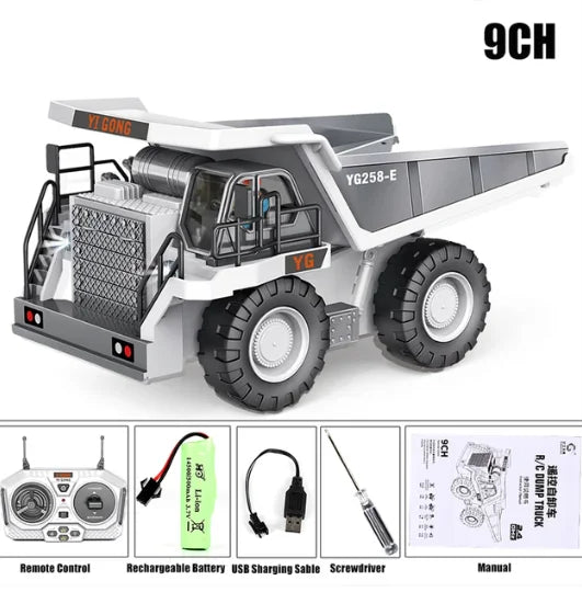 1: 20 Large Alloy Remote Control Excavator 11 Channel Crawler Excavator Children Boy Competition Engineering Vehicle Model Toy