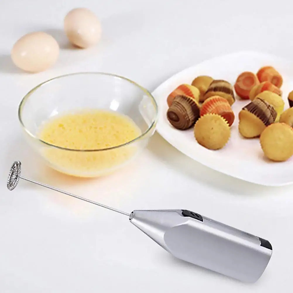 1-10PCS Electric Egg Beater Mixer Handheld Coffee Whisk Blenders Stainless Steel Frother Foamer Stirrer Kitchen Cooking Gadgets