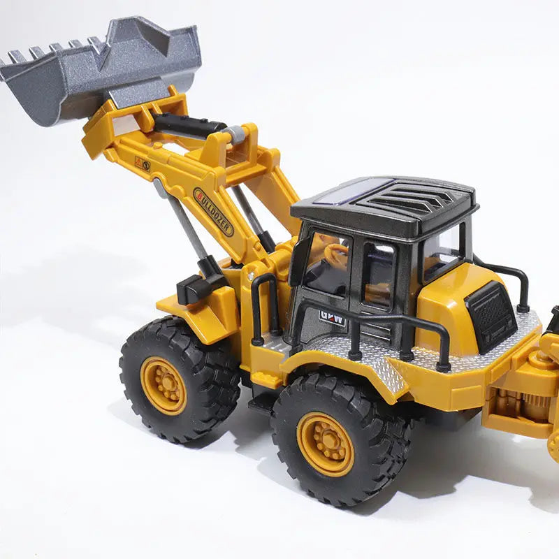 Engineering Diecast Inertial Driving Toys for Boys Alloy Tractor Excavator Bulldozer Kids Truck Children Vehicle Model Gift