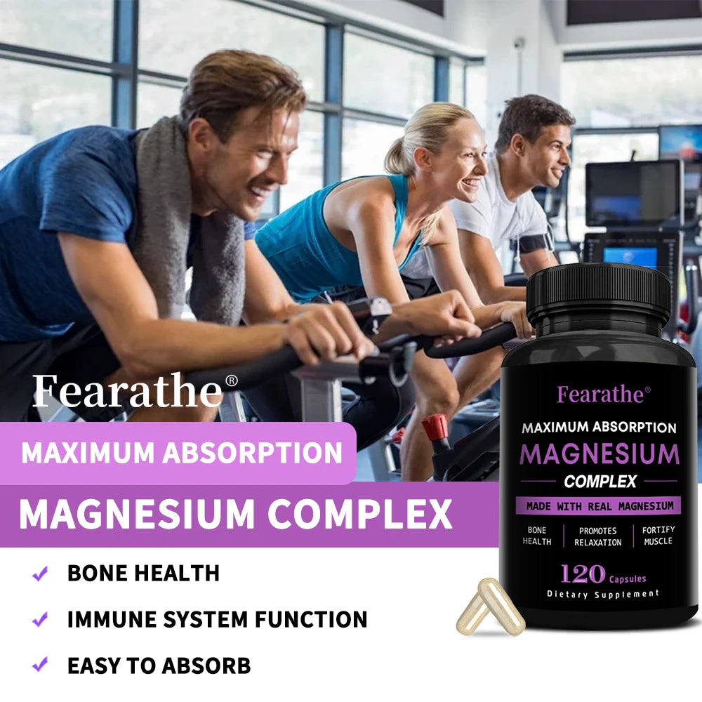 Magnesium Citrate Supplement - Improves Absorption, Supports Bone Density and Strength, Muscle, Energy and Sleep