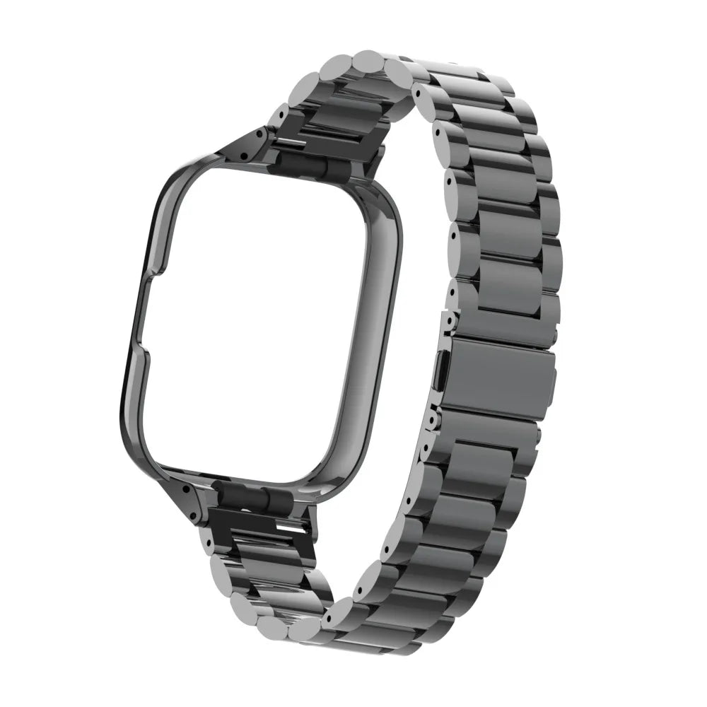 For Redmi Watch 3 Active Metal bracelet for Redmi Watch 3 Lite Band Cover Strap Xiaomi Watch 3 Magnetic loop+Case