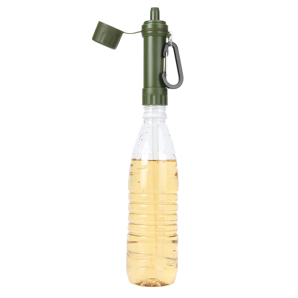 Camping Water Purifier Mini Filter Straw Set Camping Purification Direct Drinking Water for Survival Or Emergency Supplies